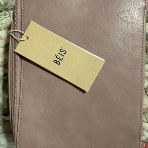 BEIS Pink Laptop Case Smooth Leather-Like Finish
